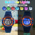 Digital Kids Watch 30 M Waterproof, 7 Color Lights Time Teaching Watch