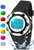Digital Kids Watch 30 M Waterproof, 7 Color Lights Time Teaching Watch Easy to Read