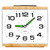 Large Alarm Clock for Bedside, Silent Non-Ticking Analog Clock with Night Light, Battery Powered