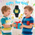 Digital Kids Watch 30 M Waterproof, 7 Color Lights Time Teaching Watch Easy to Read