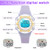 Digital Kids Watch 30 M Waterproof, 7 Color Lights Time Teaching Watch