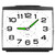 Non-Ticking Analog Clock with Night Light, Battery Powered, Gradually Increasing Alarm