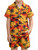 2 Piece Hawaiian Outfit Summer Button Down Shirt and Pocket Short Sets