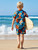 2 Piece Hawaiian Outfit Summer Button Down Shirt and Pocket Short Sets