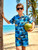 DAXIANG Boys 2 Piece Hawaiian Outfit Summer Button Down Shirt