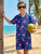 2 Piece Hawaiian Outfit Summer Button Down Shirt and Pocket Short Sets