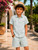 Yoimira Boys 2 Piece Summer Outfits Beach Button Down Shirt Shorts Set