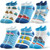 Boys Ankle Socks No Show Low Cut Funny Cute Cartoon Novelty Cotton Socks 6 Pairs