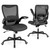 Chair with Adjustable Lumbar Support and Flip up Armrest