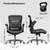 330LBS Home Office Desk Chairs with Lumbar Support