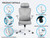 Mesh Desk Chair Comfy with Headrest& Lumbar Support