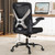 Mesh Ergonomic Desk Chair Comfy with 3D Lumbar& Swivel