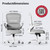 Ergonomic Desk Chair with Adjustable Lumbar Support, Mesh Computer