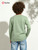 PATPAT Boys Long Sleeve Shirts Cotton Solid Crew Neck