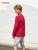 Boys Long Sleeve Shirts Cotton Solid Crew Neck