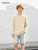 Boys Long Sleeve Shirts Cotton Solid Crew Neck Basic Shirts