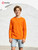 Long Sleeve Shirts Cotton Solid Crew Neck Basic Shirts 5-16 Years