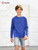 Boys Long Sleeve Shirts Cotton Solid Crew Neck Basic Shirts
