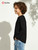 Long Sleeve Shirts Cotton Solid Crew Neck Basic Shirts 5-16 Years