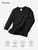 Long Sleeve Shirts Cotton Solid Crew Neck Basic Shirts 5-16 Years