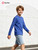 PATPAT Boys Long Sleeve Shirts Cotton Solid Crew Neck