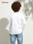 Long Sleeve Shirts Cotton Solid Crew Neck Basic Shirts