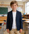 Boys' Blazer Suit Jacket Slim Fit Boys School Blazer Coat