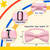 Luckyvestir Pink Bow Tie for Boys Pre-Tied Adjustable Kids Bow Ties Solid Color Toddler Bow Tie for Boys