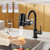 Chlorine & Odor Removal with 3 Water Filter（T1-Black）