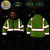 Jackets Waterproof with Pockets and Zipper, Black Bottom, Class 3