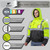 for Men, Hi Vis Construction Bomber Jackets Waterproof with Pockets