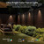 Solar Fence Lights, 10 RGB Color Changing Modes, Solar Lights | Waterproof IP65, 30