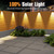 Fence Lights Solar Powered, Solar Lights Outdoor, 10 Colors