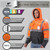 Jackets Waterproof with Pockets and Zipper, Black Bottom, Class 3