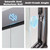 Clean,Matte Black (Brushed Nickel, 60" W x 60" H)