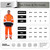 Mesh, Class 3 HighVisibility Rain Gear,Removable Hood