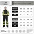 Men Interior Mesh, Class 3 HighVisibility Rain Gear,Removable Hood