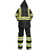 Men Interior Mesh, Class 3 HighVisibility Rain Gear,Removable Hood