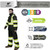 Men Interior Mesh, Class 3 HighVisibility Rain Gear,Removable Hood