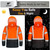 sesafety Hi Vis Rain Jacket, Rain Suits for Men Waterproof