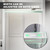 Brushed Nickel Shower partition, 48 * 72 inch Double-Sided Tempered