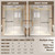 AMAPO 48 * 76 Brushed Gold Frameless Shower Door - 8mm