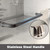 Handle,Tempered Glass,Easy to Clean,Matte Black (Brushed Nickel