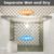 Shower Doors Glass Sliding,Semi-Frameless,1/4" Inch Sgcc Tempered