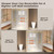 AMAPO 54 * 76 Brushed Gold Frameless Shower Door - 8mm
