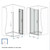 AMAPO Frameless Pivot Shower Door 30x72 Inch,1/4" Tempered Glass