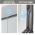 Handle,Tempered Glass,Easy to Clean,Matte Black