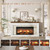 42" Modern Electric Fireplace with Mantel