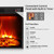 Naice 80" Electric Fireplace with Mantel Fireplace TV Stand for Living Room