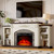 72" Electric Fireplace with Mantel
